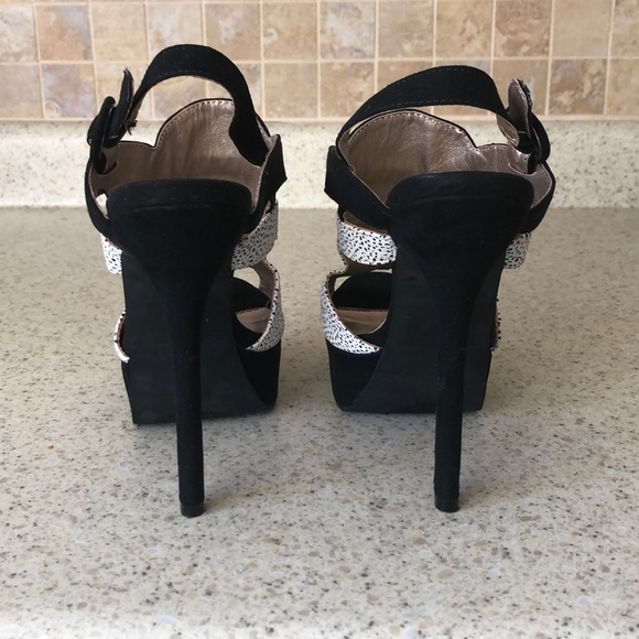 Platform peep toe heels - Picture 4 of 6